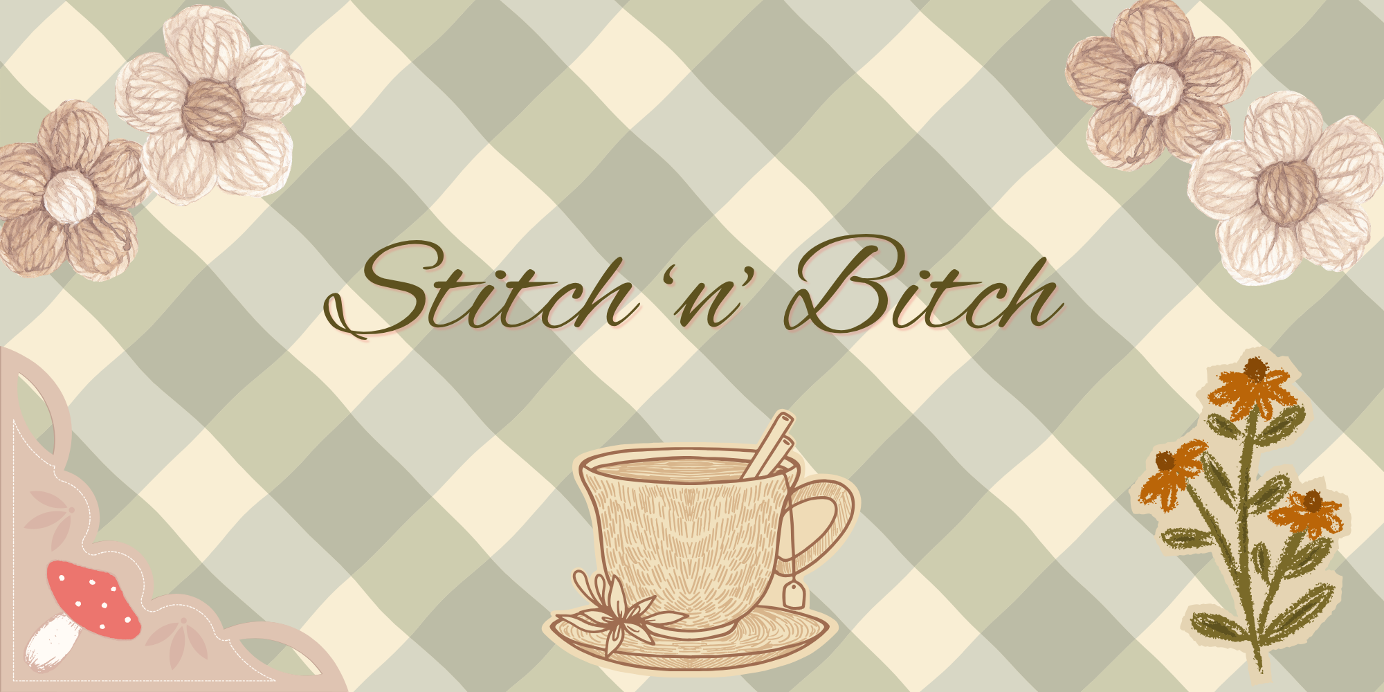 stitch and bitch crafting event july 15th and 29th friday night